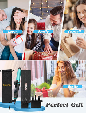 Casavok swivel cord and ergonomic handle for tangle-free, comfortable styling
