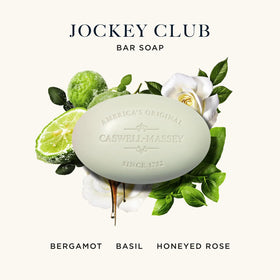 Caswell-Massey close-up of soap texture highlighting triple-milled creamy finish