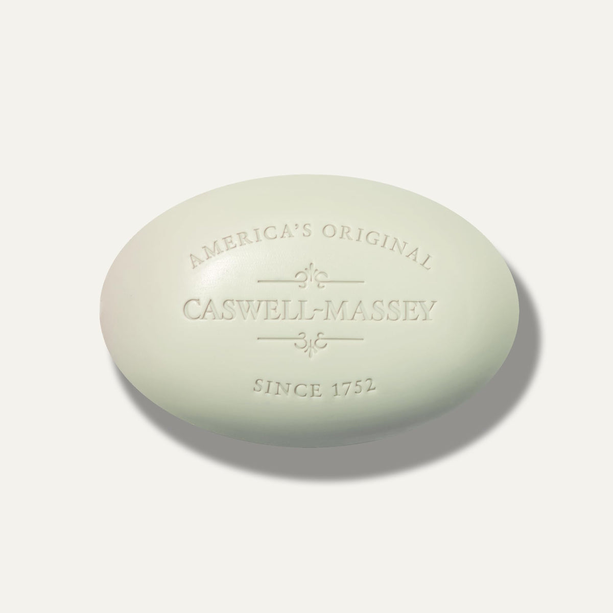 Caswell-Massey gift box open with bars visible for easy presentable gifting