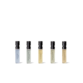Caswell-Massey Number Six vial close-up highlighting classic citrus-woody profile
