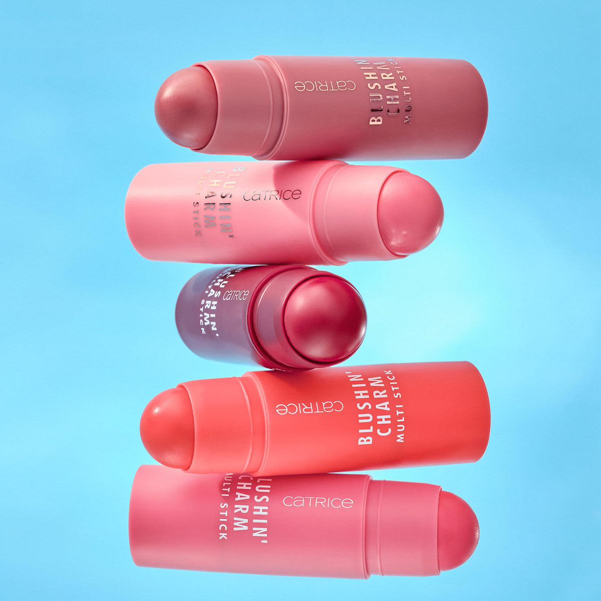 Catrice Blushin' Charm with cap removed showing usable cream stick