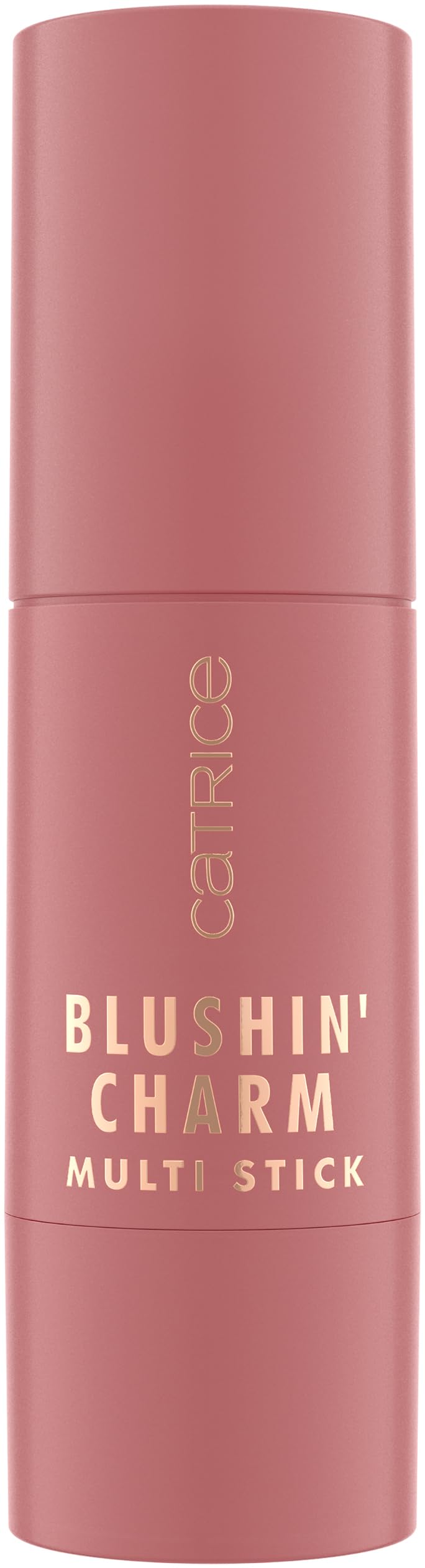 Catrice Blushin' Charm stick twisted up displaying creamy tip for easy application