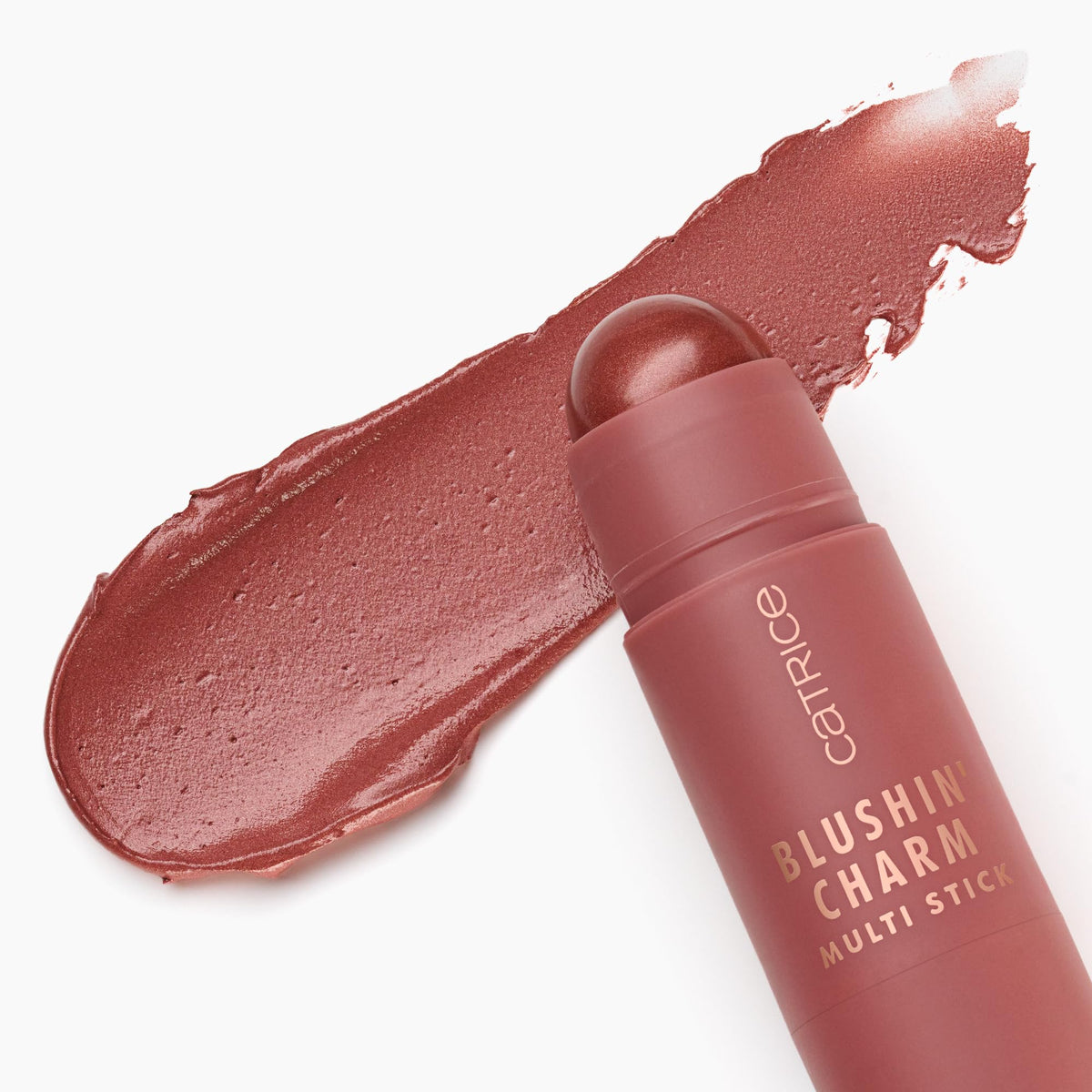 Catrice Blushin' Charm texture swatch showing smooth, blendable pigment