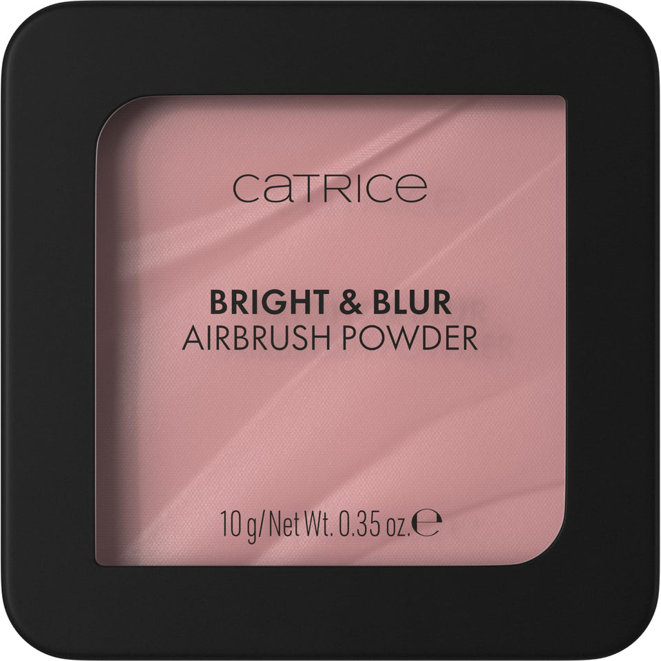 Catrice compact front view showing product branding and slim design for travel