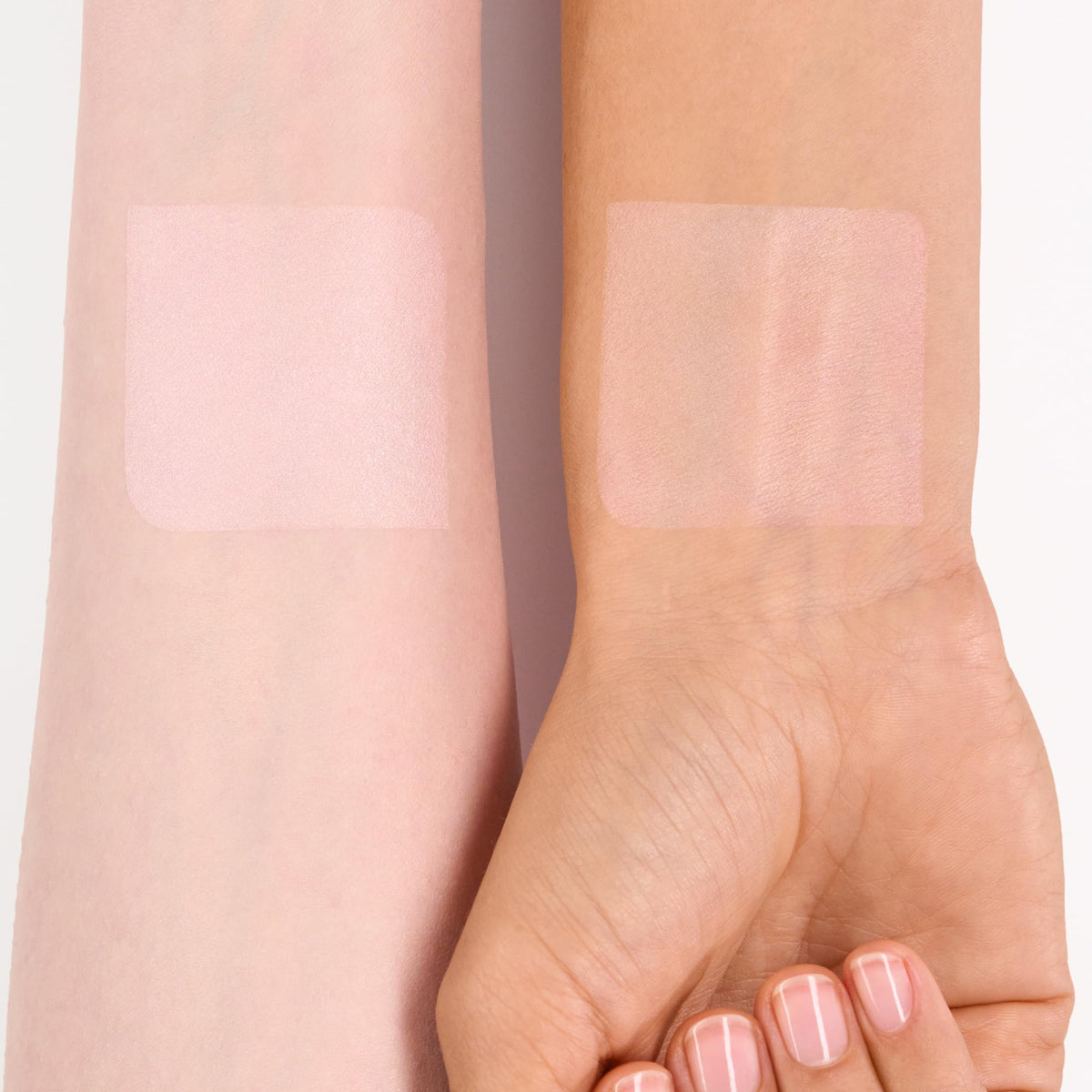 Catrice under-eye before and after demonstrating brightening effect and refreshed look