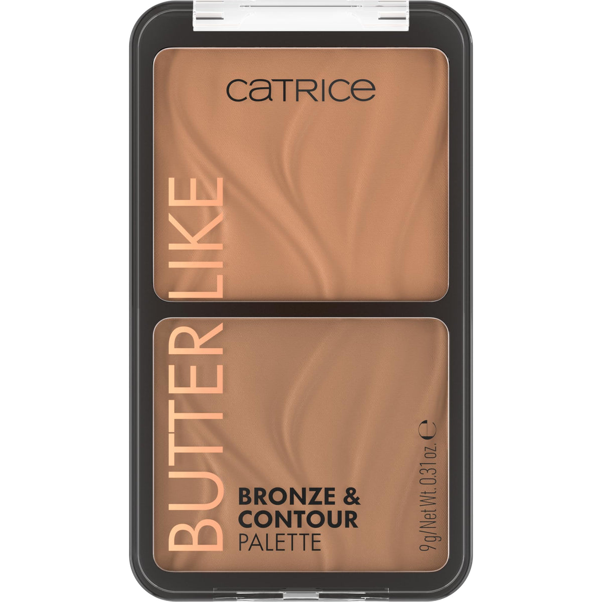 Catrice compact front view showing sleek packaging and portable design benefit