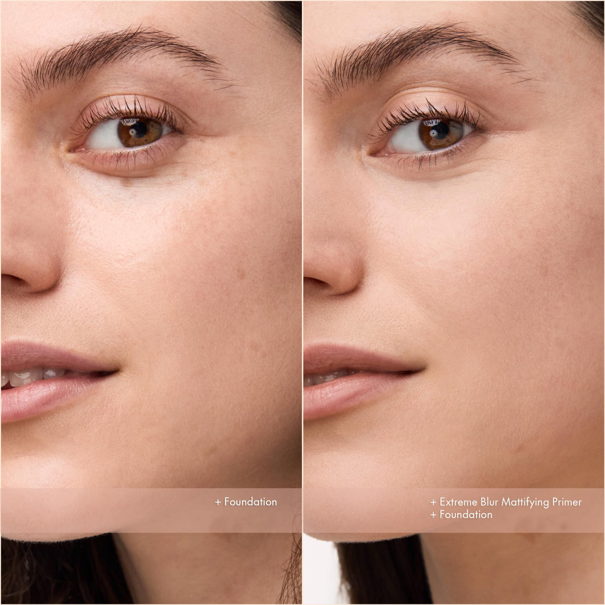 Catrice ingredient display highlighting hyaluronic acid and squalane benefits