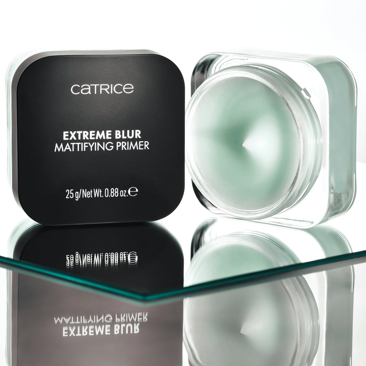 Catrice tube next to coin illustrating compact size for travel convenience