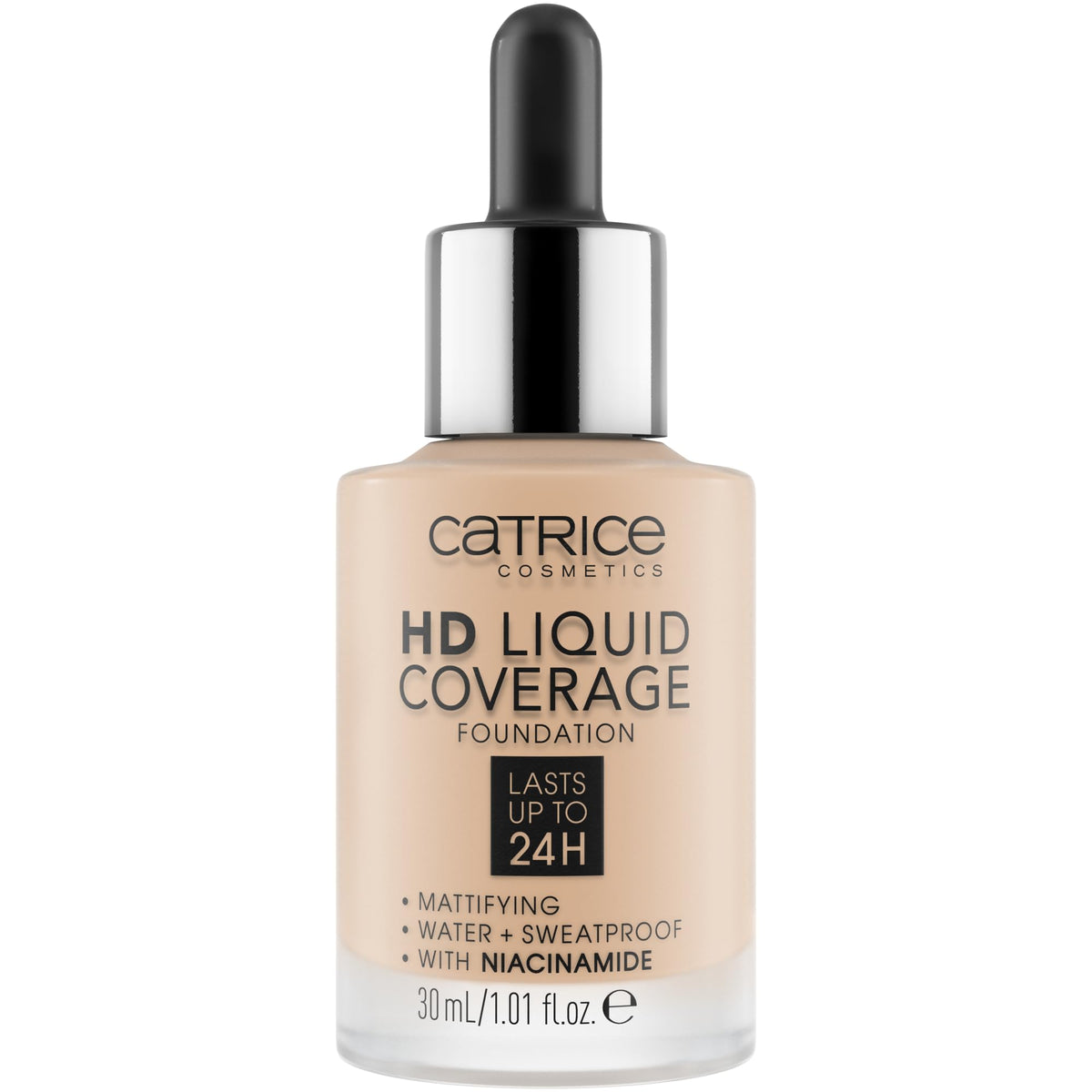 Catrice front packaging showing bottle and label, clear branding and benefit