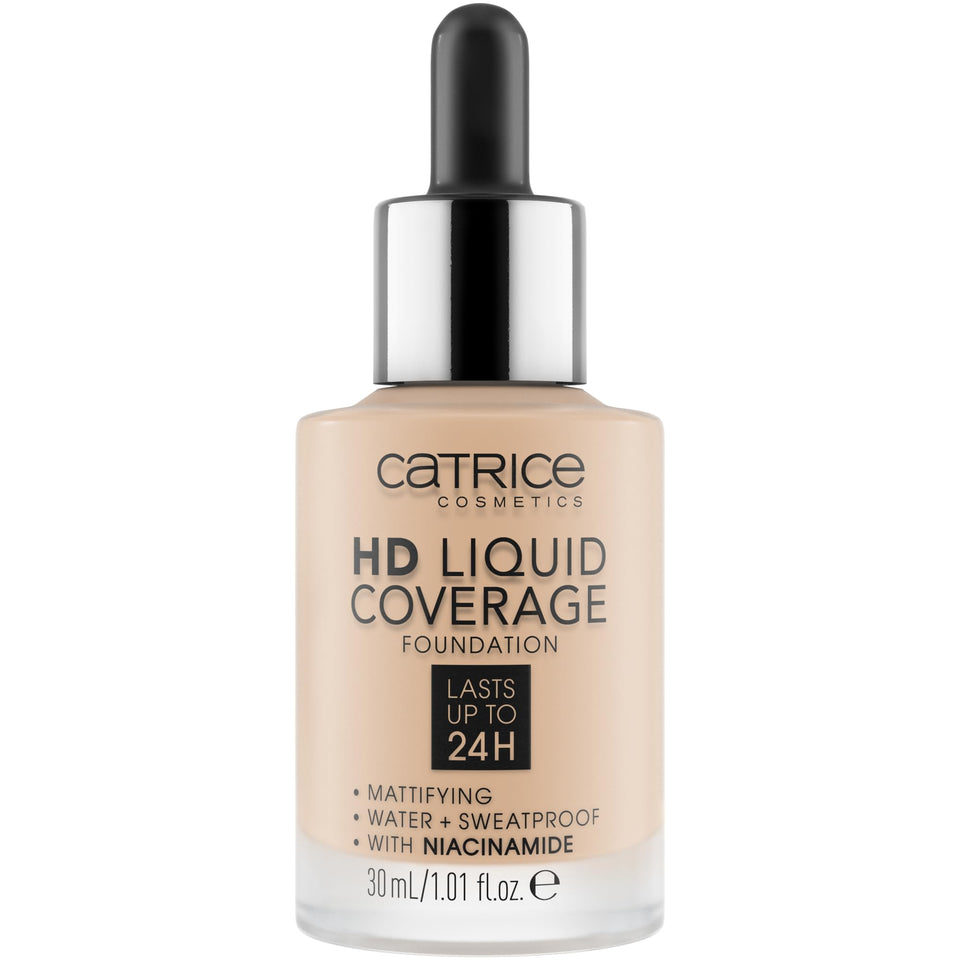 Catrice front packaging showing bottle and label, clear branding and benefit