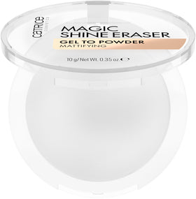 Catrice gel-to-powder texture in compact demonstrating smooth application