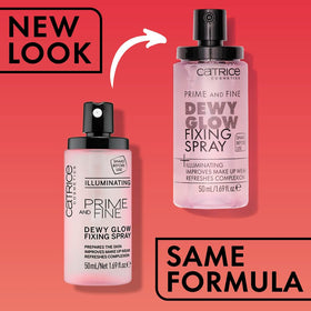 Catrice fine mist texture close-up showing even radiant finish