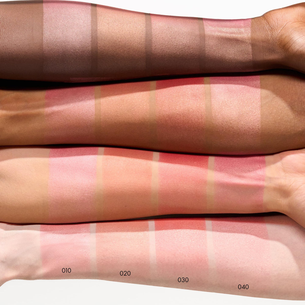 Catrice brush applying blush to cheek highlighting easy blendability
