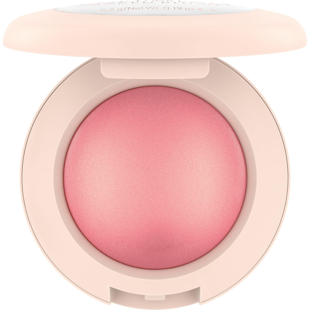 Catrice open pan close-up revealing baked marbled surface for luminous finish