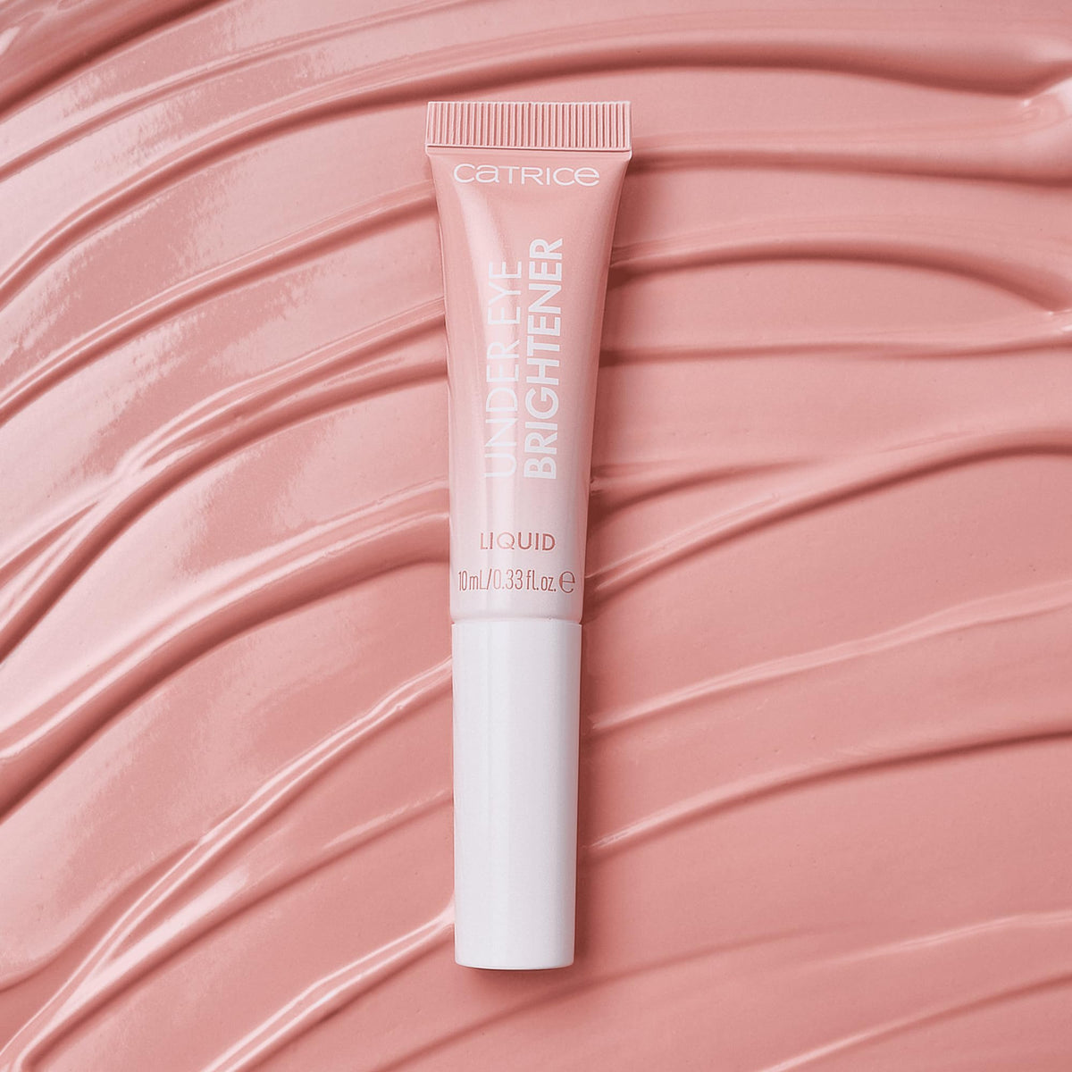 Catrice texture droplet of liquid brightener showing silky luminous finish