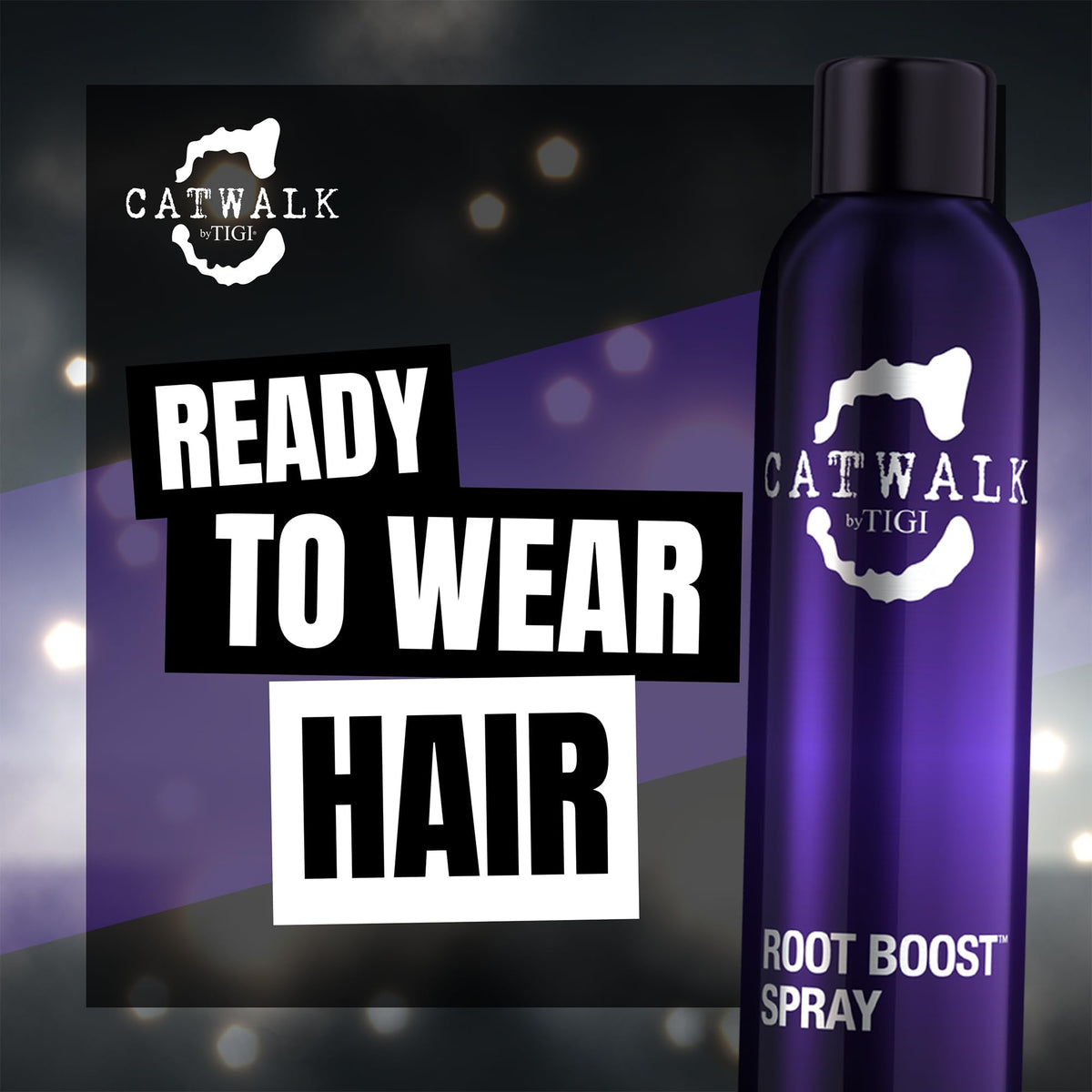 CATWALK by TIGI held in hand for scale showing travel-friendly 8.5 oz size