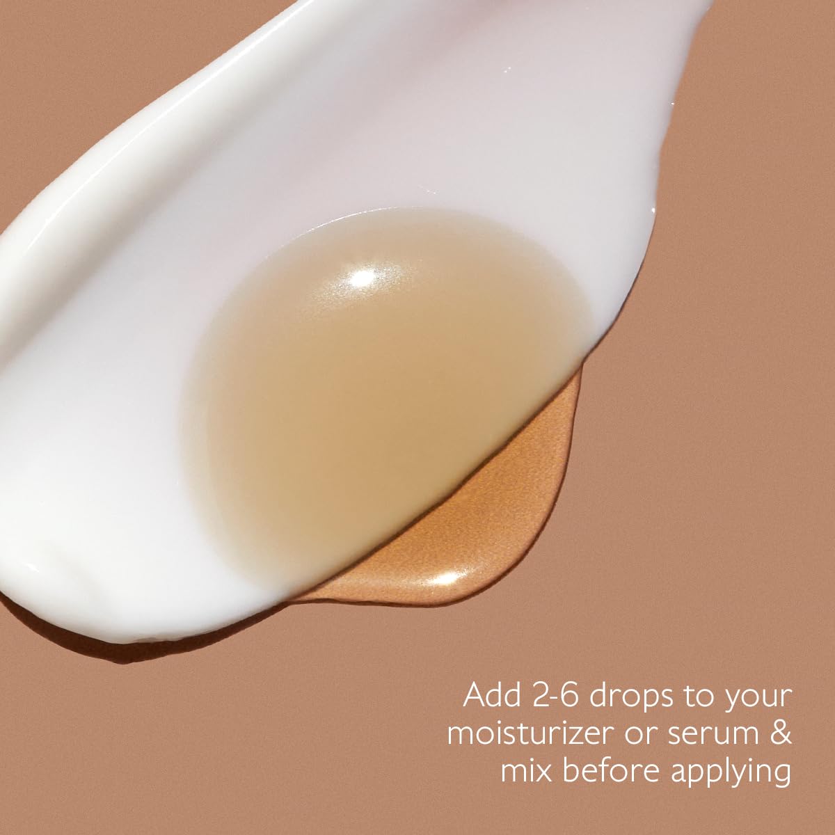 Caudalie before and after gradual tan on model, demonstrates natural sunless glow