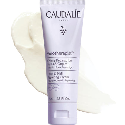 Caudalie front packaging of Vinotherapist hand and nail cream showing tube and label for quick identification and benefits