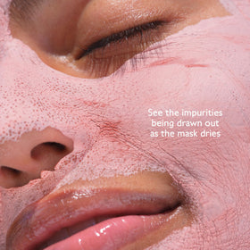 Caudalie 75 mL mask placed beside common items to show true scale benefit