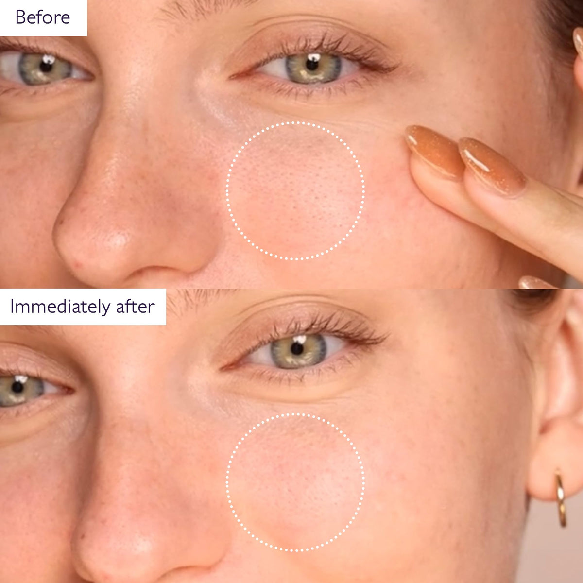 Caudalie mask applied on face demonstrating quick 10-minute detox benefit