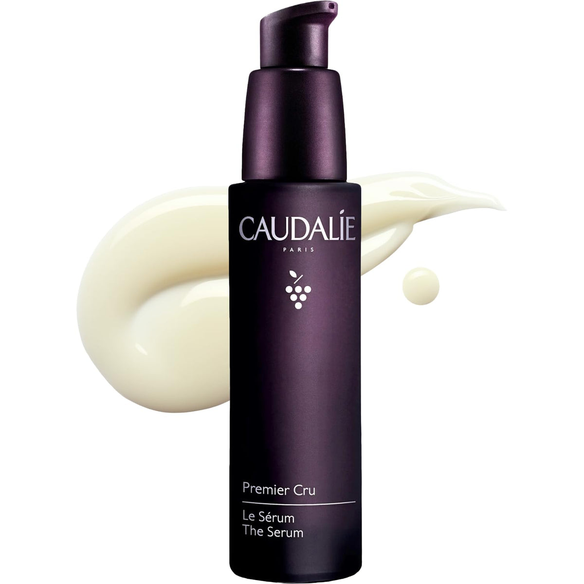 Caudalie Premier Cru serum front bottle showing elegant design and anti-aging benefit