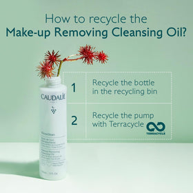 Caudalie rinsed skin after emulsifying showing non-greasy finish