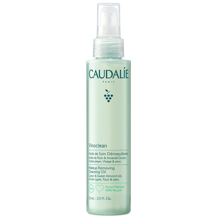 Caudalie Vinoclean front bottle showing travel size and clean design