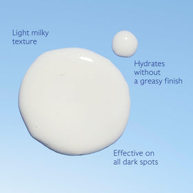 Model applying Caudalie Vinoperfect serum to cheek, illustrating easy daily use