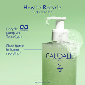Comparison focusing on pores before and after Caudalie Vinopure use suggesting clearer skin
