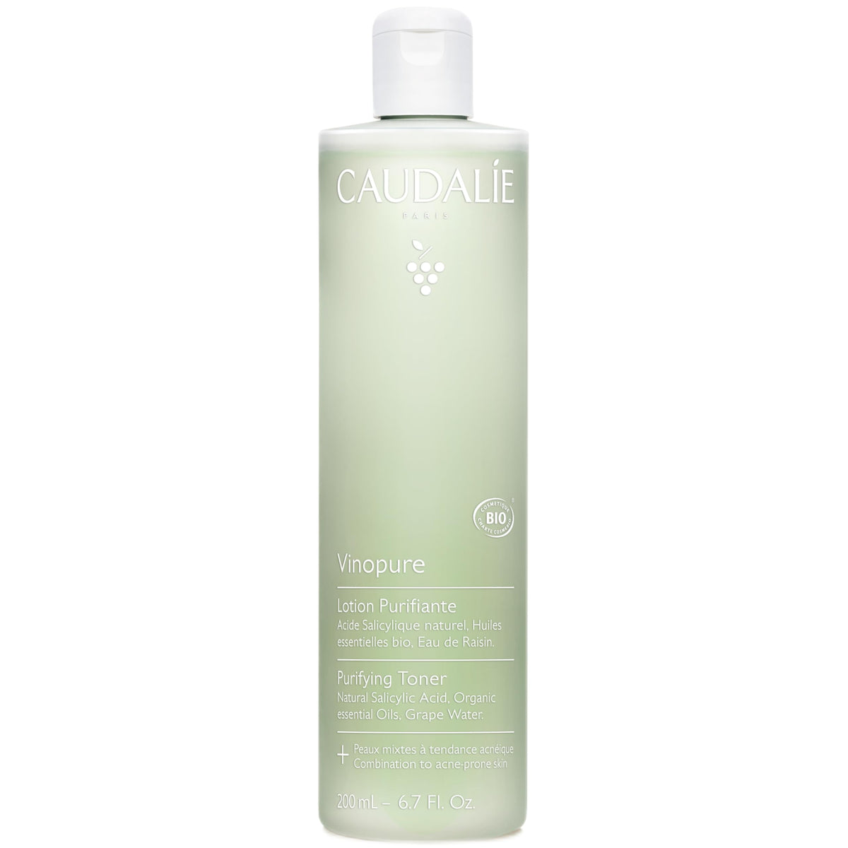 Caudalie Vinopure front bottle showing product and size for clear routine