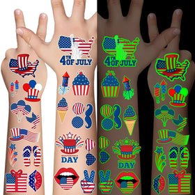 CAVALATAT front packaging showing 80pcs patriotic tattoo set and variety