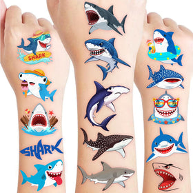 cavalatat front packaging showing 96-piece shark tattoo set and bright artwork