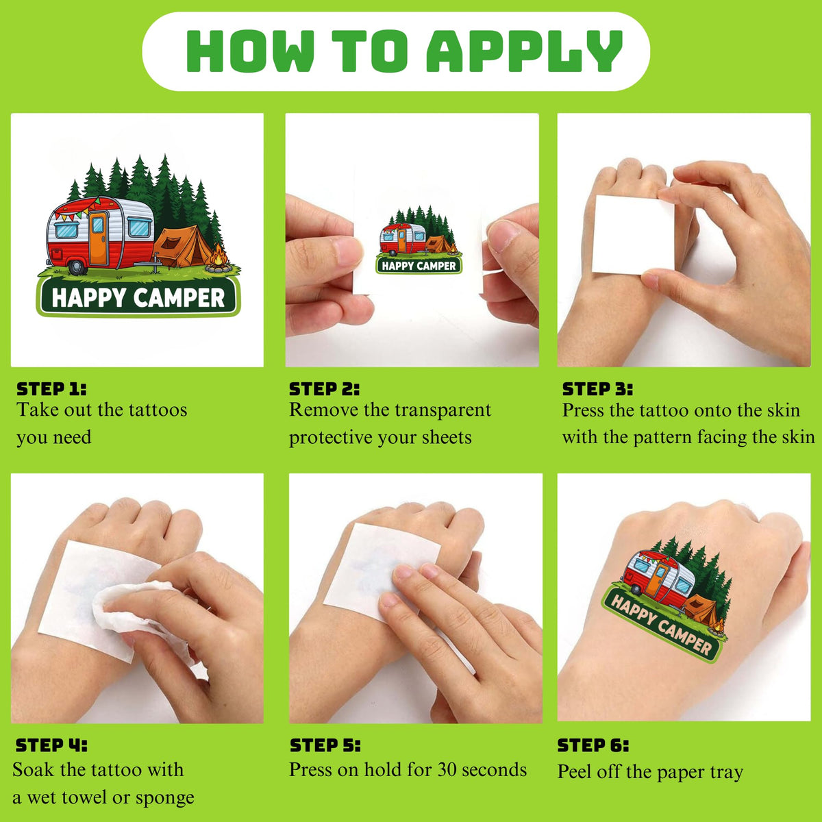 CAVALATAT tattoos displayed in party bags for festive giveaway convenience