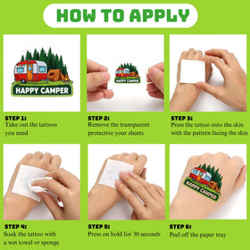 CAVALATAT tattoos displayed in party bags for festive giveaway convenience