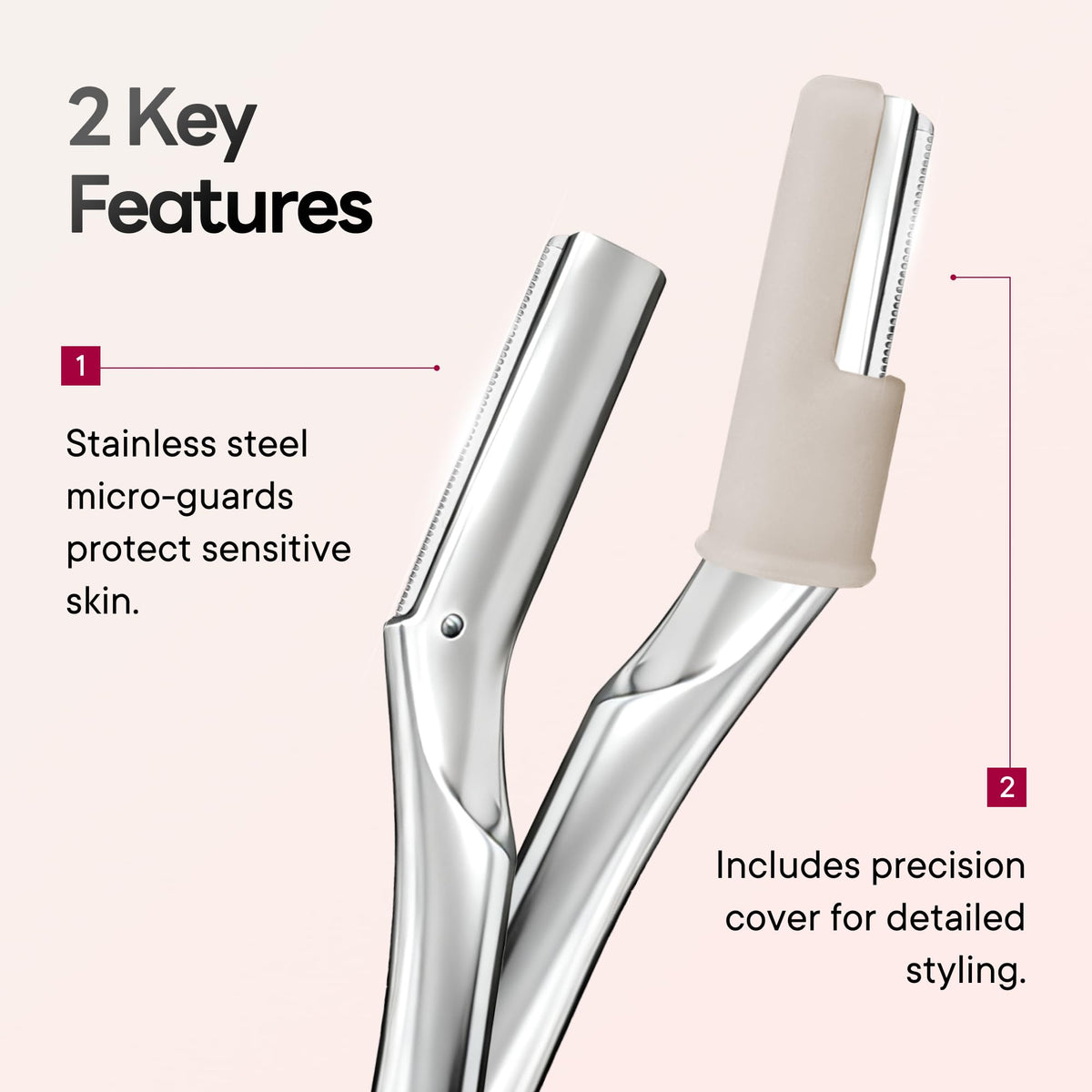 CAVEEM blade edge detail highlighting sharpness and micro-guard safety