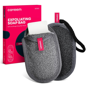 CAVEEM soap saver front view showing pouch and eco packaging, extends soap life