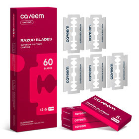 CAVEEM front packaging showing 60-count blades for long-lasting supply