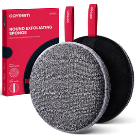 CAVEEM front packaging showing the 2-pack scrubbers and product benefits