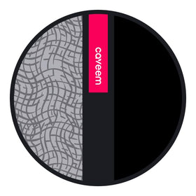 CAVEEM scrubber in shower use illustrating smooth skin after exfoliation