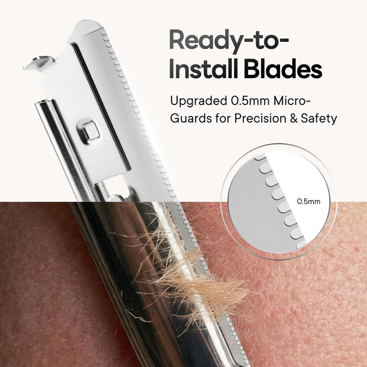 CAVEEM replacement blades arrangement showing six blades for long-term use