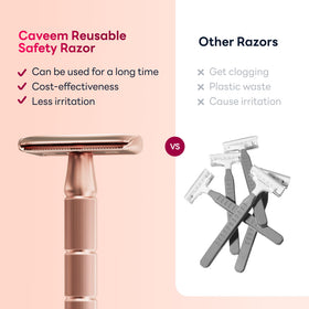 CAVEEM razor in hand showing compact size for precise grooming