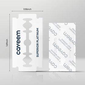 CAVEEM blade next to ruler showing standard size and fit