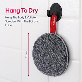 CAVEEM sponge beside bar soap showing size and practical scale for use