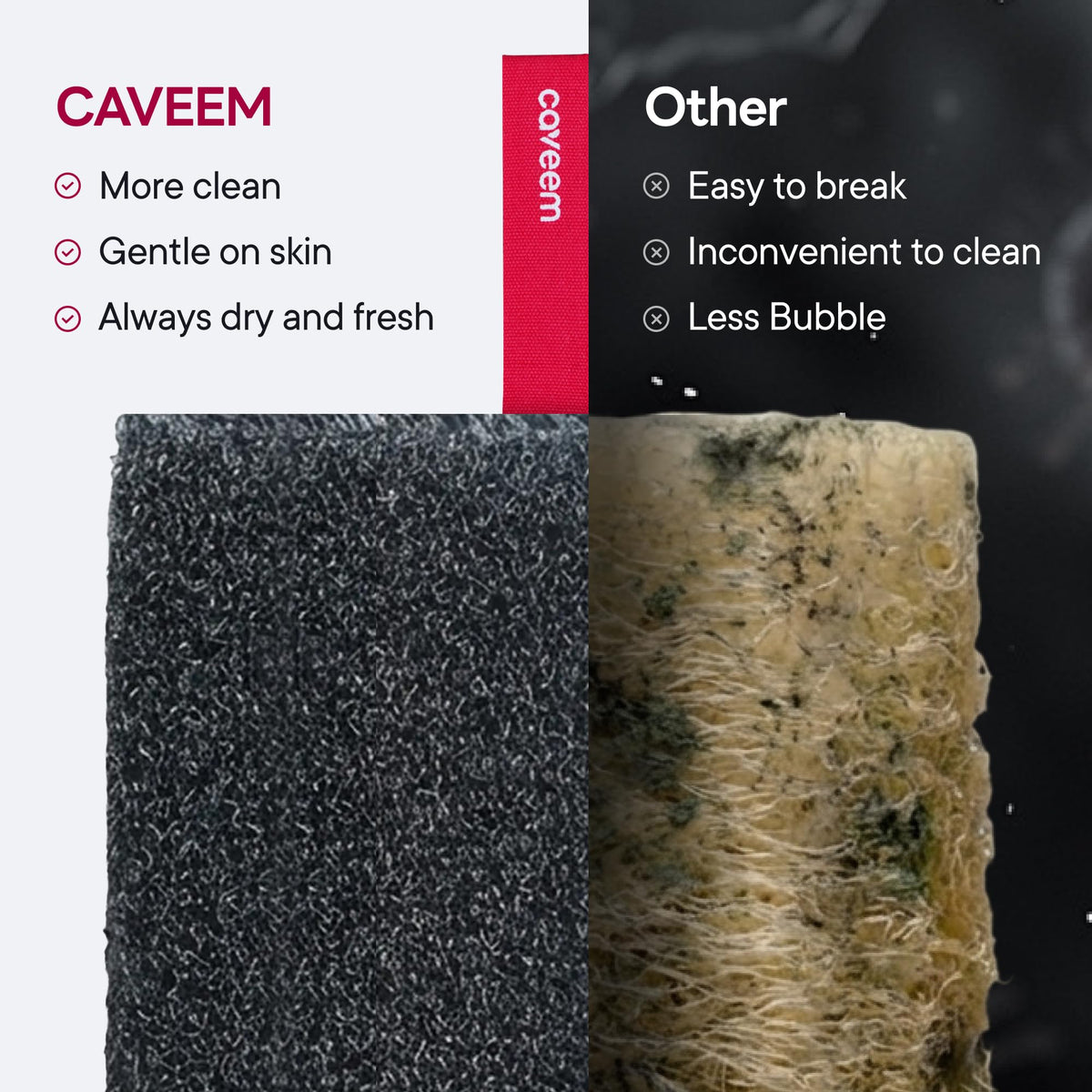 CAVEEM size comparison with hand showing compact square shape for control