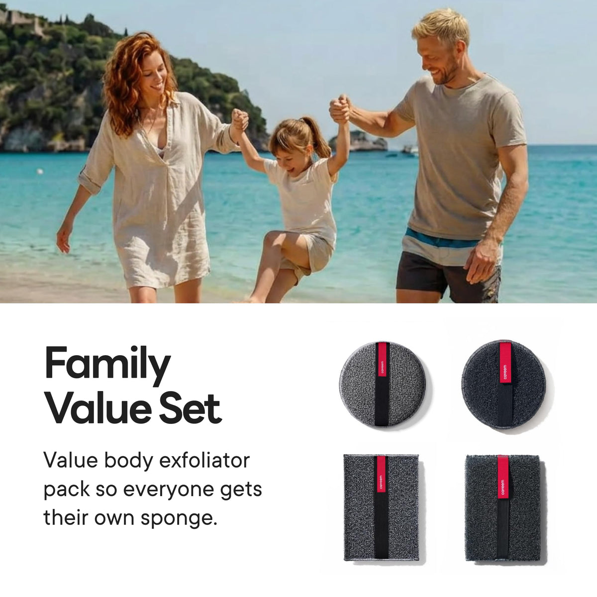 CAVEEM two-pack display with box emphasizing durable long-lasting benefit