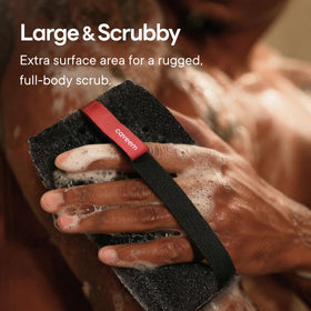 CAVEEM wet scrubber draining to show quick-drying hygiene benefit