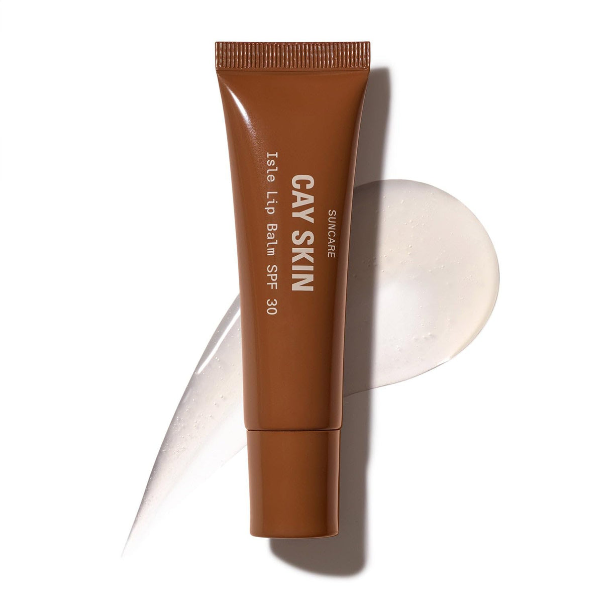 Cay Skin front packaging showing clear high-shine lip balm benefit