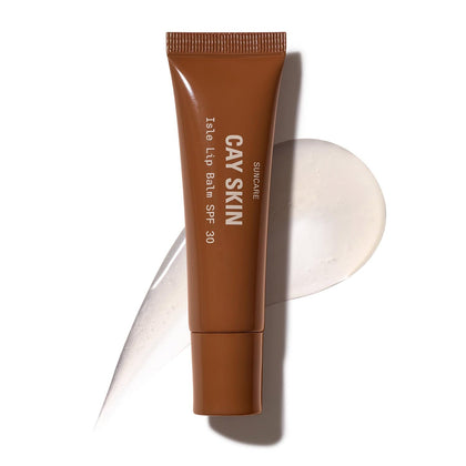 Cay Skin front packaging showing clear high-shine lip balm benefit