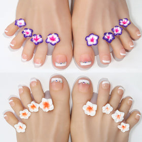 Cbbaokyy close-up of flower texture providing comfortable toe separation