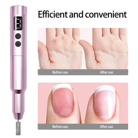 CBVCBV array of six metal bits and thirty sanding bands for versatile nail work